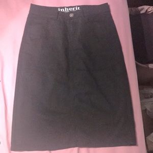 Remi denim midi skirt